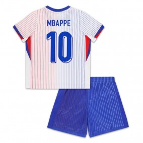 Seconda Maglia Francia Mbappé 10 Euro 2024 Bambino